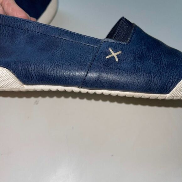 Corkys Moxey Blue Leather Slip Ons - Picture 5 of 8